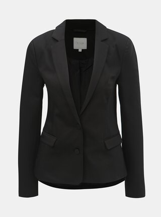 Sacou formal negru cu umeri intariti VILA Delia