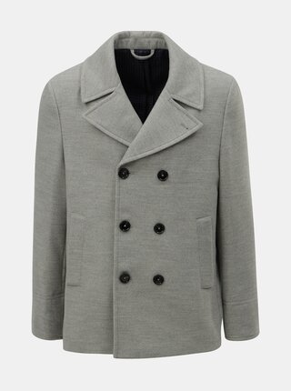 Pardesiu scurt gri Burton Menswear London