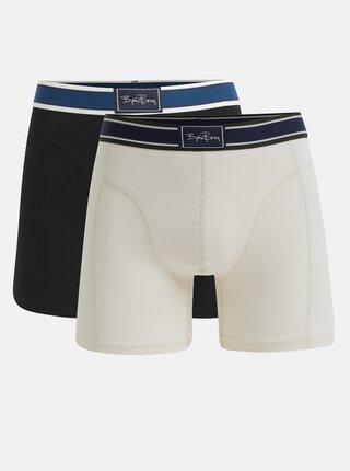 Set de 2 boxeri alb si negru Björn Borg Sammy