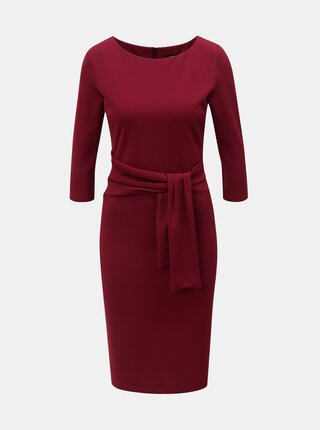 Rochie bordo mulata cu maneci 3/4 ZOOT