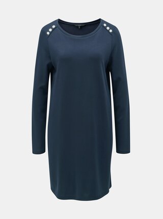 Tmavě modré šaty s dlouhým rukávem VERO MODA Tonja