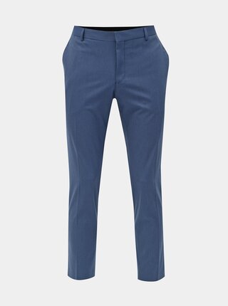 Pantaloni formali albastri slim Selected Homme Logan