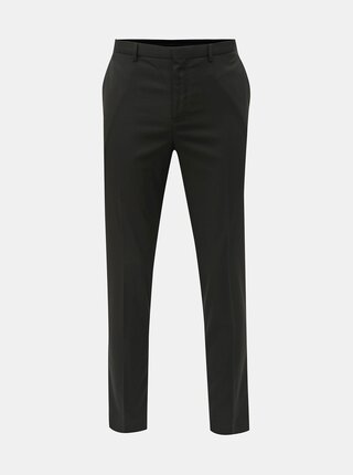 Černé slim fit oblekové kalhoty Burton Menswear London