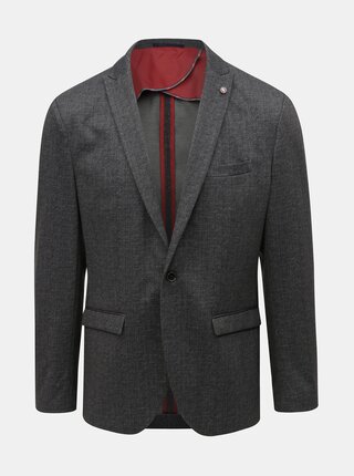 Sacou gri inchis melanj slim Selected Homme Fred
