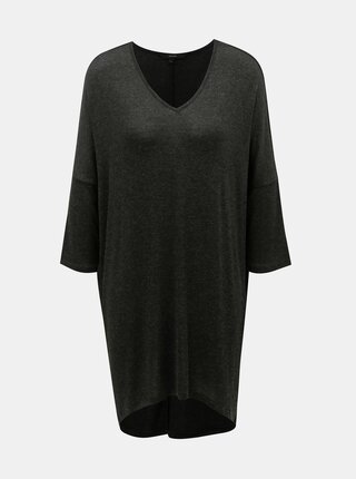 Černé dlouhé žíhané tričko VERO MODA Paya