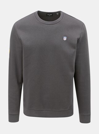Tmavě šedá mikina s potiskem na zádech ONLY & SONS Nfl