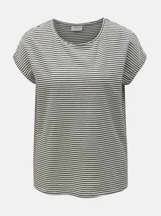 Tricou basic negru-alb in dungi VERO MODA AWARE Mava