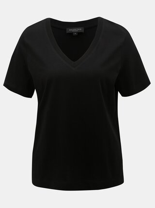 Černé basic tričko Selected Femme Standard