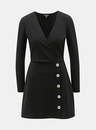 Rochie neagra cu striatii Miss Selfridge