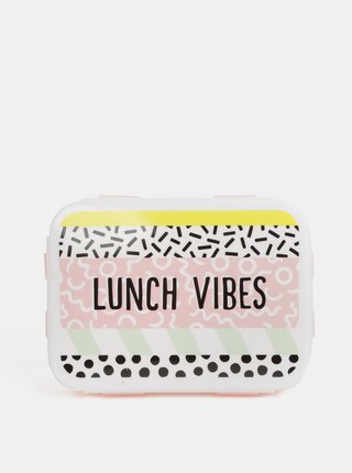Cutie roz deschis pentru pranz cu motiv Sass&Belle Memphis Modern