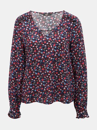 Bluza albastru inchis florala ONLY Maya
