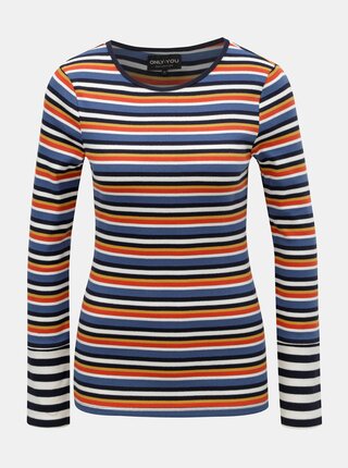 Tricou albastru in dungi ONLY Bella