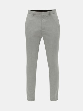 Šedé pruhované super skinny kalhoty Burton Menswear London