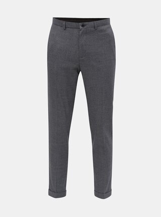 Pantaloni gri in carouri skinny fit Burton Menswear London