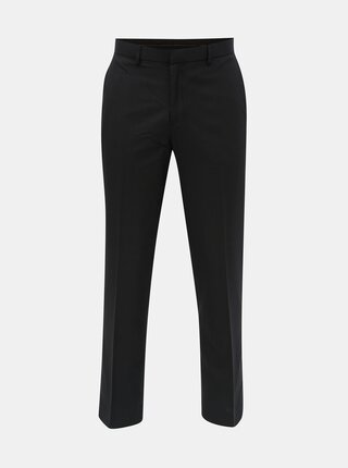 Pantaloni negri in dungi tailored fit Burton Menswear London