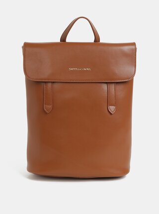 Rucsac maro din piele Smith & Canova Miza