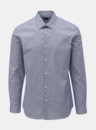 Světle modrá vzorovaná regular fit košile Selected Homme Jack