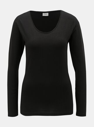 Tricou basic negru Jacqueline de Yong Ava
