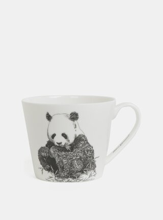 Bílý porcelánový hrnek s motivem pandy Maxwell & Williams