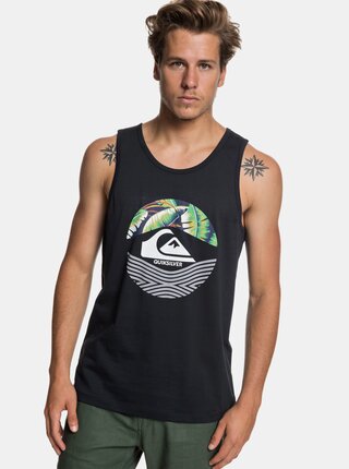 Černé regular fit tílko s potiskem Quiksilver