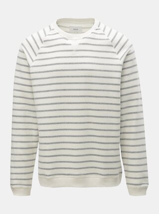 Bluza sport barbateasca crem in dungi Makia Breakwater