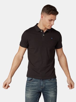 Tricou polo barbatesc negru Tom Tailor