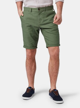 Pantaloni scurti barbatesti verzi din in Tom Tailor