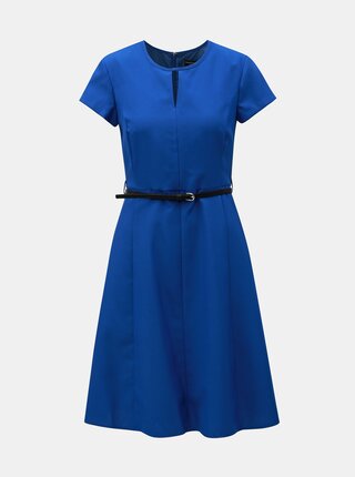 Modré šaty s páskem Dorothy Perkins