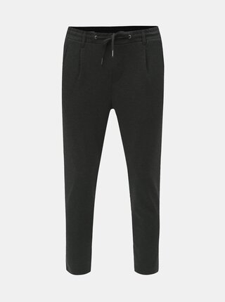 Tmavě šedé zkrácené kalhoty Jack & Jones Vega