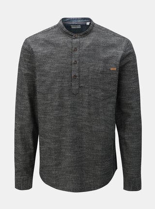 Camasa gri inchis melanj slim fit ONLY & SONS Toby