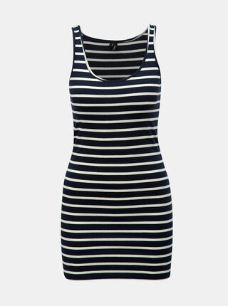 Maiou basic albastru inchis in dungi VERO MODA Maxi