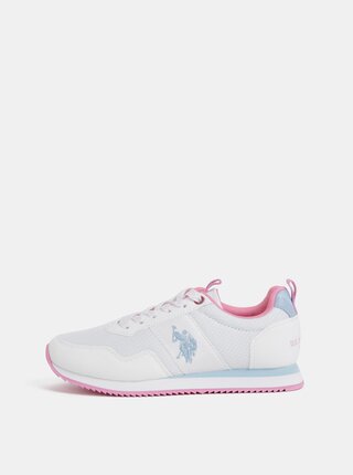 Pantofi sport albi de dama U.S. Polo Assn.