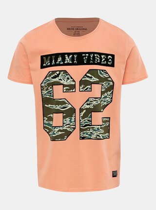 Oranžové tričko s potiskem Shine Original