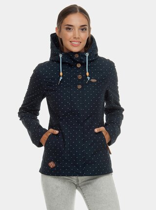 Tmavě modrá dámská vzorovaná bunda Ragwear Lynx