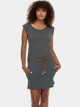 Rochie gri cu model si cordon Ragwear Tag Dots