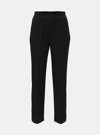 Čierne kostýmové nohavice s vysokým pásom VERO MODA AWARE Gemma