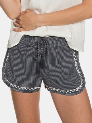 Pantaloni scurti gri in dungi Roxy Friends Stories