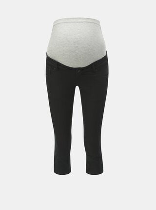 Blugi 3/4 negri slim fit pentru femei insarcinate Mama.licious