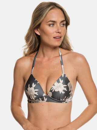 Sutien de baie gri inchis floral Roxy