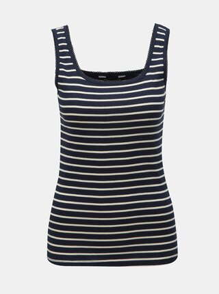 Tmavě modré pruhované tílko Dorothy Perkins