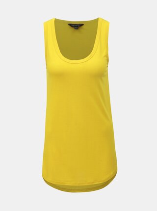 Žluté dlouhé basic tílko Dorothy Perkins
