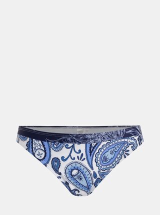 Bílo-modrý vzorovaný spodní díl plavek Dorothy Perkins