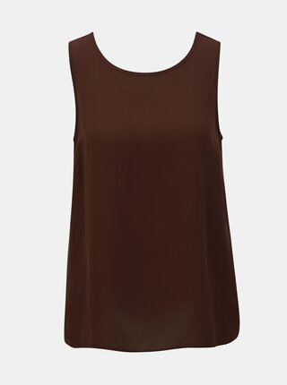 Top maro inchis cu decupaje Dorothy Perkins