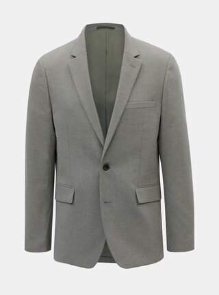 Šedé oblekové tailored fit sako Burton Menswear London
