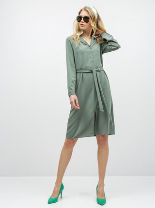 Rochie tip camasa verde VERO MODA Camila
