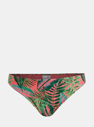 Růžovo-zelený vzorovaný spodní díl plavek Dorothy Perkins