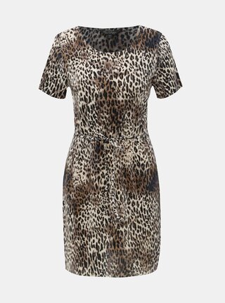 Rochie maro cu motiv leopard Miss Selfridge