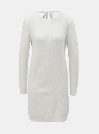 Rochie crem tricotata cu decupaj la spate VERO MODA Doffy