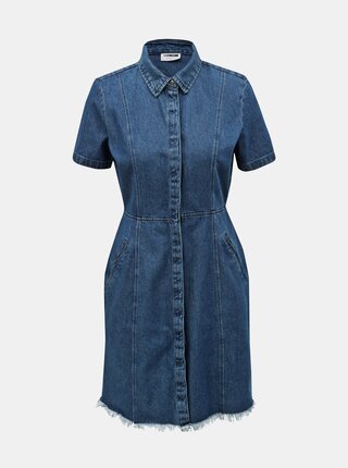 Rochie tip camasa albastra din denim Noisy May Ariel