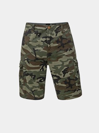 Pantaloni scurti kaki camuflaj cu buzunare Quiksilver Crucial Battle